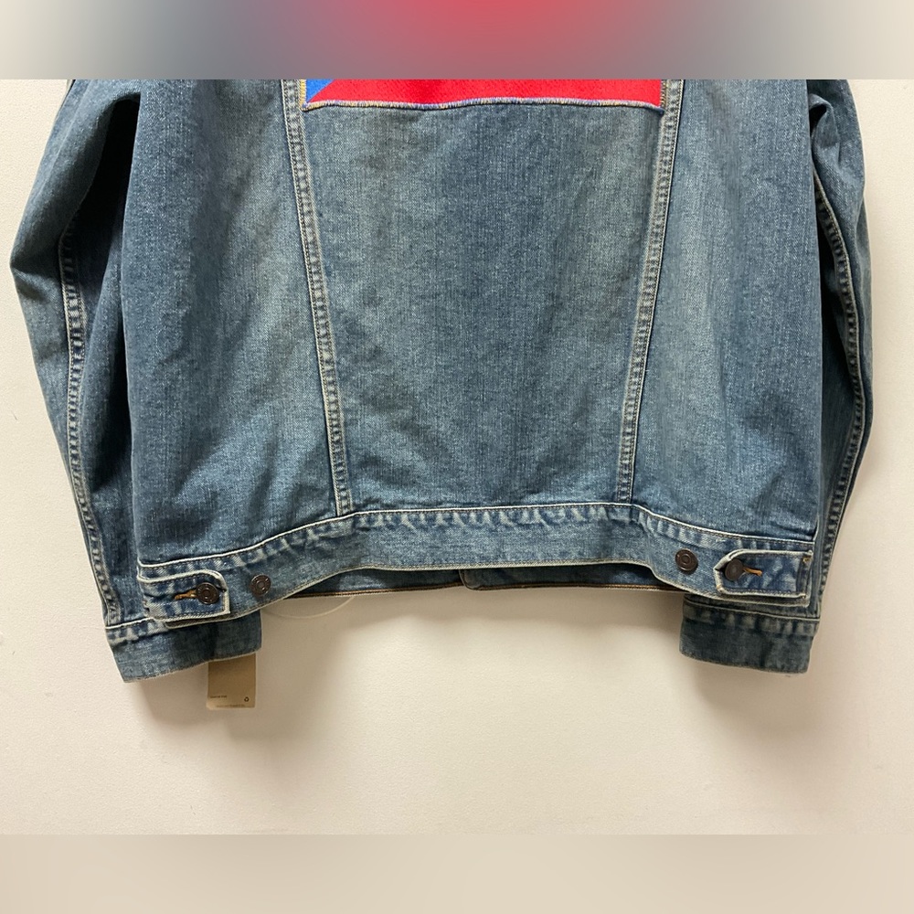 Levi Strauss & Co. Embroidered Puerto Rican Flag/Pacific Trucker Jean Jacket! - Picture 5 of 15